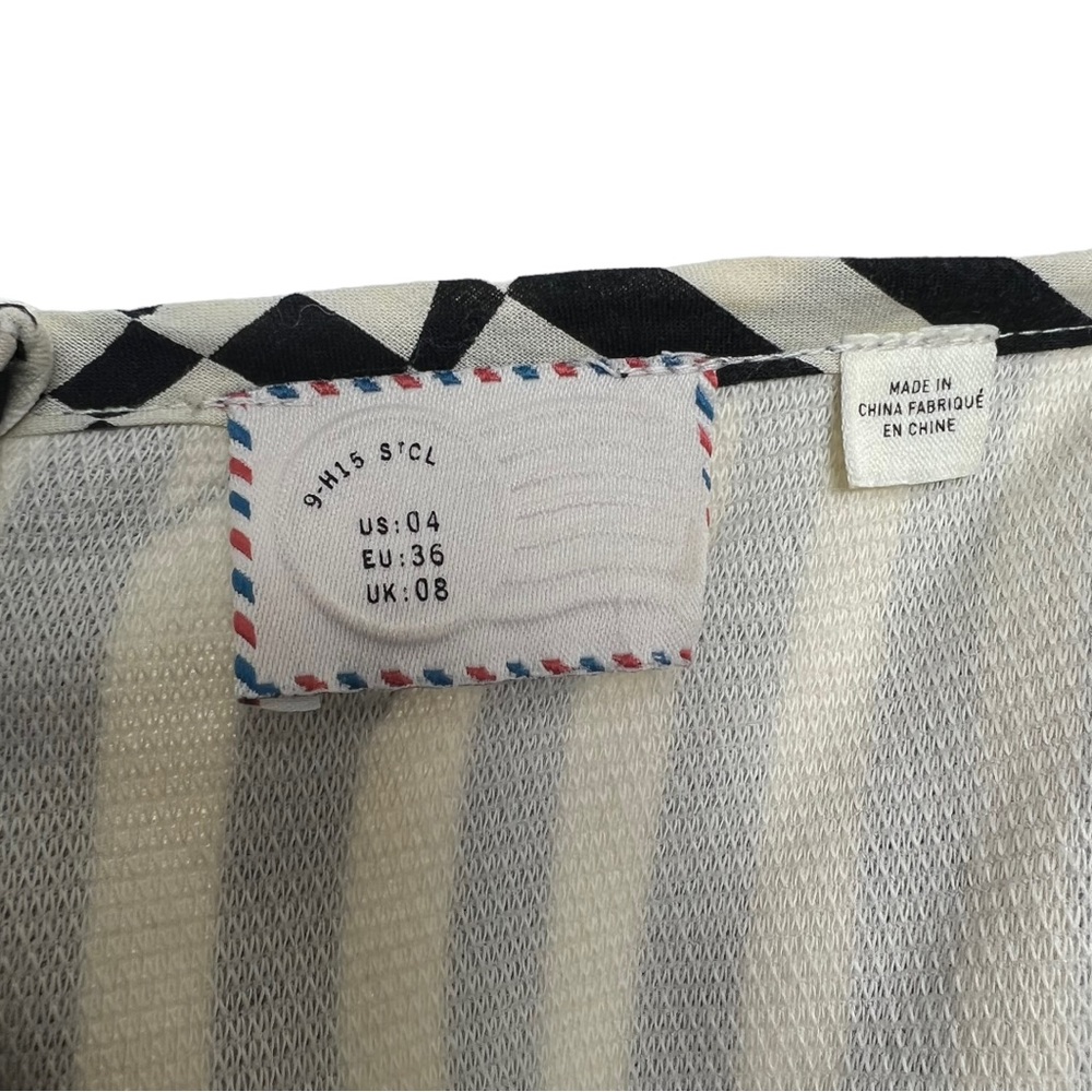 Anthropologie Postmark Voksoper Black & White Dress Size 4 - Picture 8 of 9